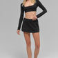 SculptSoft Precision Fit Long‑Sleeve Sports Bra — Black