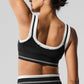 Airbrush Better Together Sports Bra — Black/White