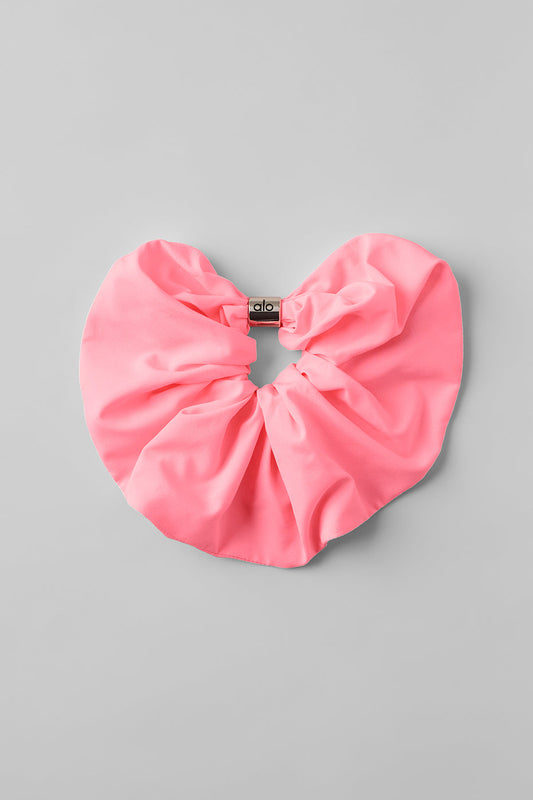 Bead It Oversized Scrunchie — Neon Bubblegum