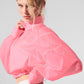 Cropped 1/4 Zip Aerial Crew Sweatshirt — Neon Bubblegum