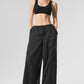 Sheer Game Time Wide Leg Jogger — Black