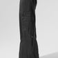 Sheer Game Time Wide Leg Jogger — Black