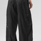 Sheer Game Time Wide Leg Jogger — Black